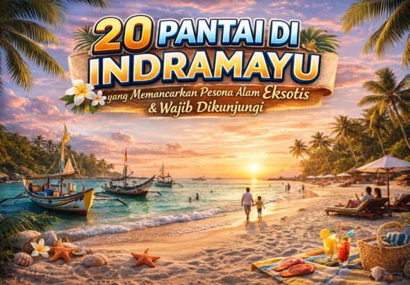 Keindahan pantai Indramayu saat senja