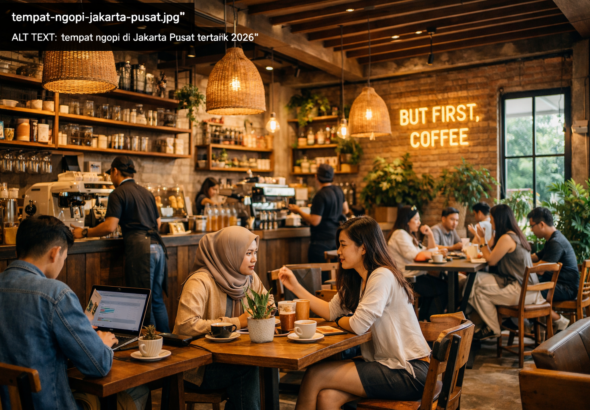 Kedai kopi nyaman di Jakarta Pusat
