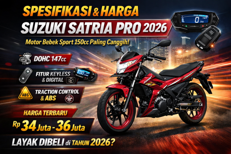 Suzuki Satria Pro 2026 dan fitur canggih